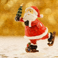 Santa na bruslich2